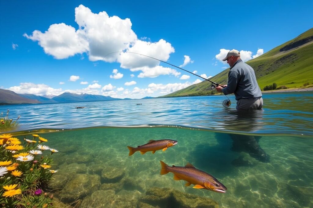 Trout Fishing in Lake Taupo