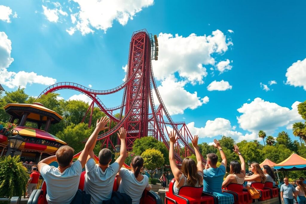 Theme Park Roller Coaster